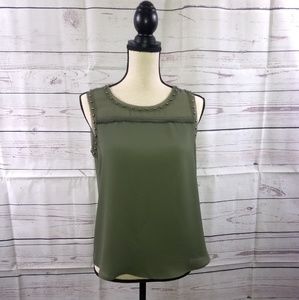a.n.a Olive Green Sleeveless Top